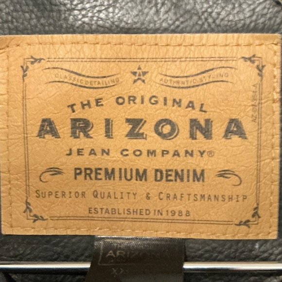 Men’s Arizona Jean Company Black Leather Jacket - Picture 5 of 5